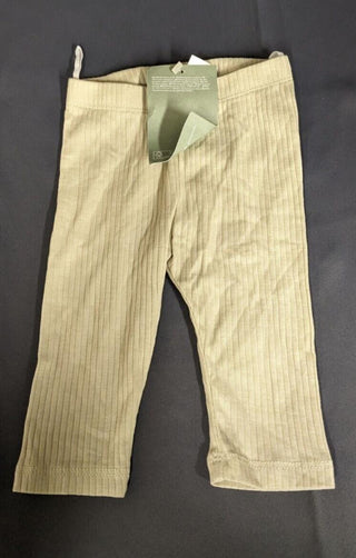 H&M Babies Ribbed Trousers Beige 2-4 Months