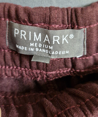 Primark Maroon Joggers - Drawstring - M