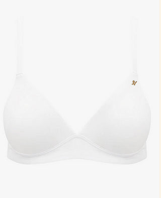 Nudea The Second Skin Stretch Easy Does It Bralette White - M (Bra ONLY)