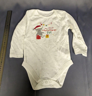 Nutmeg My First Christmas Eve Baby Suit 9-12 Months White