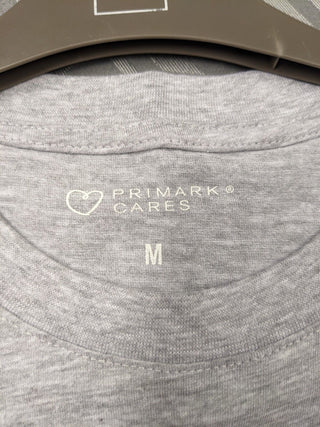 Primark Cares Plain Grey T Shirt Medium