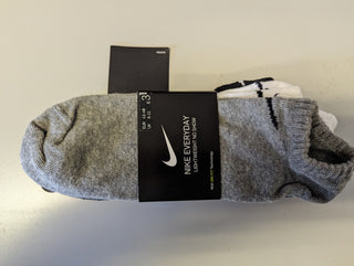 Nike Lightweight Training No-Show Socks - White, Pack of 3