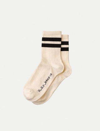 Nudie Jeans Co Femme - Amundsson Low Cut Socks Off White