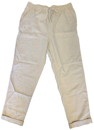 H&M Linen-Blend Joggers - Light Beige - Medium