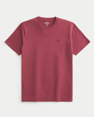 Hollister Mens Icon Crew T shirt Red XL