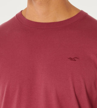 Hollister Mens Icon Crew T shirt Red XL