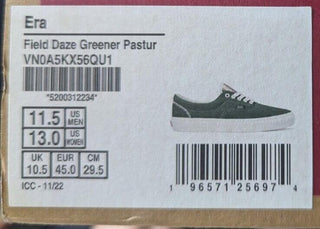 Vans Tenis Era Field Green UK 10.5